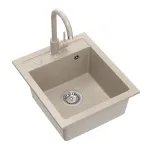 K&ouml;&ouml;givalamu koos kraaniga Quadron Johnny 100, graniit, 43 cm x 50 cm x 20.3 cm, liivakarva pruun v.