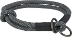 Kaelarihm koertele Trixie Soft Rope, must v./hall v., 350 mm x 10 mm, S