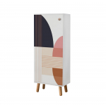 Kingakapp Kalune Design Vegas B 954, valge v., 38 cm x 50 cm x 135 cm