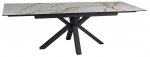 Laud pikendatav Columbus, valge v./must v., 160 - 240 cm x 90 cm x 76 cm