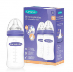 Pudelite komplekt Lansinoh, 240 ml, 0 kuud, l&auml;bipaistev v./violetne v.