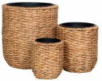 Lillepottide komplekt House Nordic Hanoi 4401012, vesi h&uuml;atsint, 25 cm x 25 cm, &Oslash; 25 cm, pruun v., 3 tk