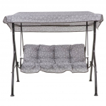 Aiakiik Patio Luna / Kate H036-16PB, must v./hall v./mitmev&auml;rviline, 167 cm x 110 cm x 156 cm
