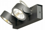 Valgusti lagi ja seinad SLV Kalu 1000129, LED, 3000 &deg;K, 2 x 31 W, must v.