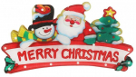 J&otilde;uludekoratsioon Merry Christmas LED-valgustusega, 25 cm, 45 cm, mitmev&auml;rviline
