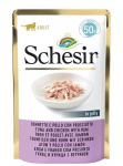 Kassi m&auml;rgtoit Schesir Tuna With Chicken And Ham, kanaliha/sink/tuunikala, 0.05 kg