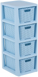 Vanniriiul Branq Rattan, 29.5 cm x 65 cm x 24 cm, helesinine v.