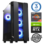 Statsionaarne arvuti Intop AMD Ryzen 7 5700X, DDR4 16 GB, SSD+HDD 250 GB 2 TB, Nvidia GeForce RTX3050 6 GB GDDR6