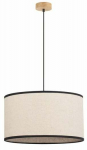 Valgusti rippuv Britop Ares, E27, 1 x 60 W, must v./beež v., 50 x 24 cm