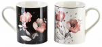 Tasside komplektid AffekDesign Colorato, valge/must/roosa, 0.4 l