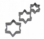 K&uuml;psisevormid, komplekt Brunbeste Stars, h&otilde;be v., 7 cm x 7 cm
