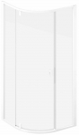 Du&scaron;ikabiin Ravak Nexty NSKK3, pool&uuml;mar, aluseta, 100 cm x 100 cm x 195 cm, l&auml;bipaistev v./valge v./l&auml;bipaistev