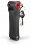 Jalgratta lukk Seatylock Foldylock, must v./punane v., 750 mm