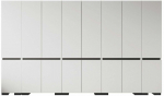 Riidekapp Kalune Design Floransa, antratsiit v./valge v., 52 cm x 360 cm x 210 cm