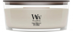 K&uuml;&uuml;nal, l&otilde;hna WoodWick Tonka & Almond Milk, 40 - 65 h, 453 g, valge v.