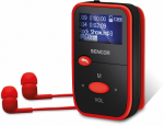 Kahjustatud pakendiga toode. MP3 m&auml;ngija Sencor SFP 4408 RD, must v./punane v., 8 GB