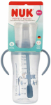 Joogipudel lapsele Nuk Perfect Match Penguin, 260 ml, 8 kuud, l&auml;bipaistev v./sinine v.