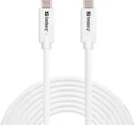 Kaabel Sandberg 136-76, USB 3.2/USB-C, 500 cm, valge v., 100 W