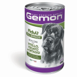 M&auml;rg koeratoit Gemon Adult All Breeds, k&ouml;&ouml;giviljad/vasikaliha/maks, 1.25 kg