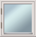 Aken Viljandi, 60x60 cm