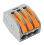 Klemm Okko CMK-413, 3 x 0,08-4 mm&sup2;, 32 A, oranž v./hall v., 5 tk