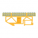 Maandusblok Pawbol LZ, DIN, 15x16 mm&sup2;, kollane v.