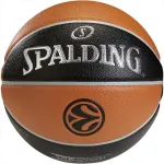 Korvpalli pall Spalding Euroleague TF500, 7 suurus, pruun v./must v./oranž v.