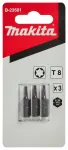 Kruvikeeraja otsikute komplekt Makita B-23581, T8, 25 mm, 1/4"
