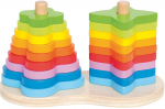 Puidust klotsid Hape Double Rainbow Stacker E0406