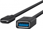 Kaabel Belkin USB Type-C male, USB 3.0 A female, 0.14 m, must v.