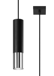 Valgusti rippuv Sollux Loopez 1 5903282731639, GU10, 1 x 40 W, must v. / kroom v.
