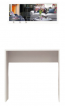 Konsoollaud Kalune Design Salerno, valge v., 80 cm x 30 cm x 82 cm