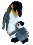 Pehme m&auml;nguasi Beppe Pinguin With Baby, valge v./hall v., 25 cm