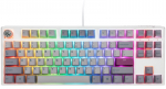 Juhtmega m&auml;nguriklaviatuur Ducky One 3 TKL One 3 TKL Cherry MX Speed Silver, Inglise (US), valge/hall/helehall
