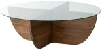 Kohvilaud Kalune Design Lily 2, p&auml;hklipuu v., 90 cm x 90 cm x 30 cm