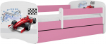 Lastevoodi Kocot Kids Babydreams Formula, valge v./roosa v., 70 x 140 cm, voodipesu kastiga, ilma madratsita