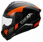 Mootorratta kiiver Axxis Draken WIND B4, S (55-56 cm), must/oranž