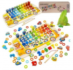 Sorteerimism&auml;ng Kruzzel School Bus, 6 cm, mitmev&auml;rviline