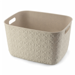 Hoiukorv, esemete hoidmiseks Curver Softex, 19 l, kreemjasvalge, 37.9 x 22.1 x 29.2 cm
