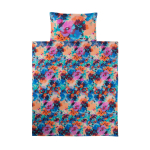 Voodipesukomplekt Okko FLOWER2, mitmev&auml;rviline, 50 x 70 cm, 140 x 200 cm, 2 os.