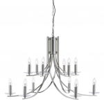 L&uuml;hter rippuv Searchlight Ascona 41612-12SS, E14, 12 x 60 W, h&otilde;be v./l&auml;bipaistev v./satiin