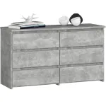 Kummut Akord Furniture Factory CL100 6SZ, hall v., 57 cm x 35 cm x 100 cm