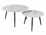 Kohvilaudade komplekt Kora D, marmor v., 80 cm x 80 cm x 45 cm, 2 tk