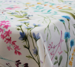 Laudlina ristk&uuml;likukujuline Domoletti DJT-1076, valge v./mitmev&auml;rviline, 140 x 300 cm