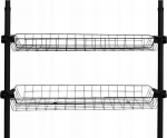 Vanniriiul Wenko Herkules, 8 cm x 38 cm x 94 cm, must v.