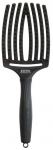Juuksehari Olivia Garden Finger Brush L, must v.
