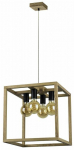 Valgusti lagi Spot-Light Kago, E27, 4 x 60 W, pruun v./must v.