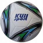 Jalgpallipall KUBIsport Goldshot, 5 suurus, sinine v./valge v./roheline v.