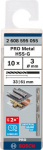 Metallist puurikomplekt Bosch, metall, hss-g, sirge, 3 mm x 6.1 cm