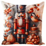 J&otilde;ulu dekoratiivne padjakate JCLA-86, punane/oranž/hall, 45 cm x 45 cm